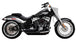 Vance & Hines Shortshots Staggered Exhaust System M8 softail - Black.