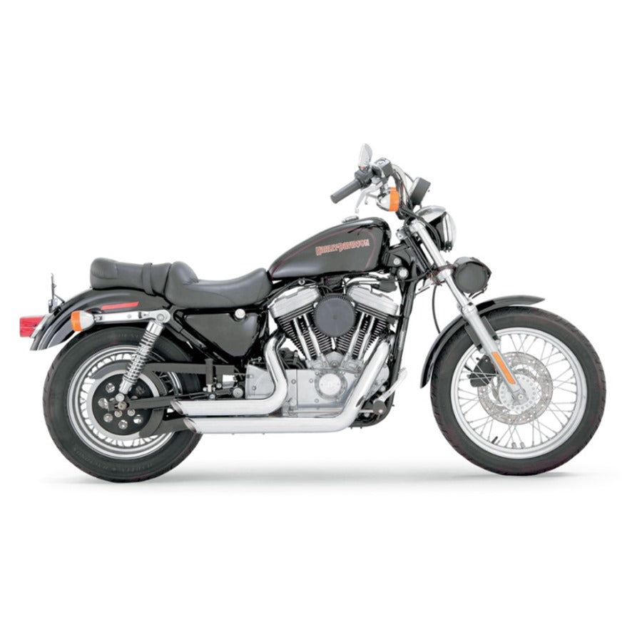 Shortshots Staggered Exhaust System 99-03 Sporster - Chrome