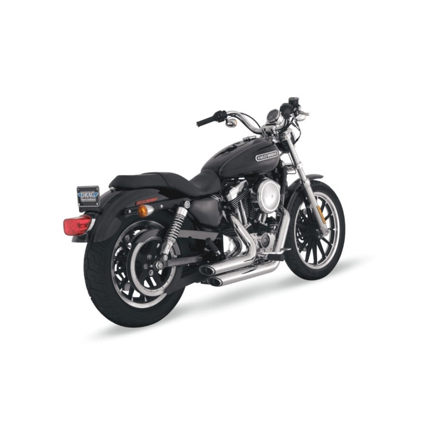 Shortshots Staggered Exhaust System - 04-2013 Sportster Chrome