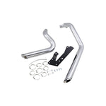 A Vance & Hines Shortshots Staggered Exhaust System - 04-2013 Sportster Chrome for a Sportster motorcycle.