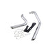A Vance & Hines Shortshots Staggered Exhaust System - 04-2013 Sportster Chrome for a Sportster motorcycle.