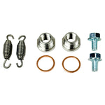 A close up of a SP Concepts M8 Bagger stainless full-length exhaust pipe.