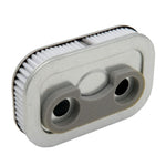 Rectangular Drag Specialties Sportster air filter with dual connectors - For 1988-2003 XL Models.