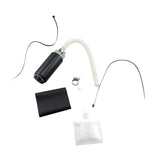 Disassembled parts of an All Balls Fuel Pump Rebuild Kit for '02-'07 Big Twin on a white background.