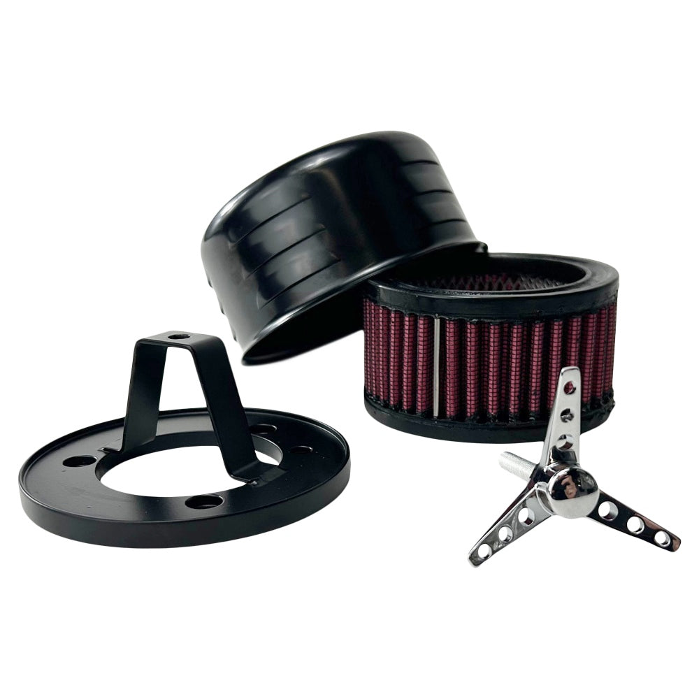 TC Bros. Louvered Air Cleaner for Harley-Davidson CV Carburetors and E