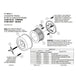 The TC Bros. Chrome Louvered Air Cleaner Kit for Harley-Davidson CV and EFI includes a chrome louvered cover, red filter element, black mounting plate, screws, and wing nut.