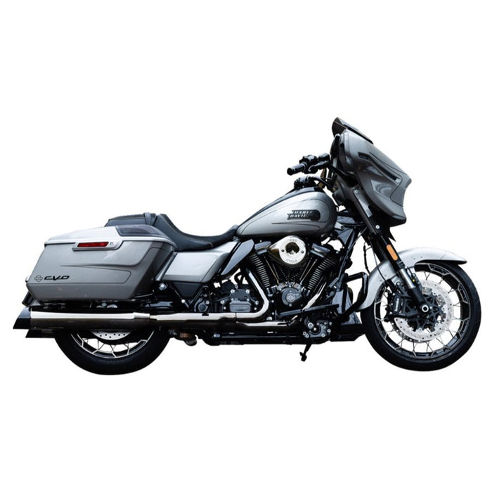 The S&S Cycle Stealth Air Cleaner Kit - Cover - Lava Chrome For 23 CVO Road Glide & 24+ M8 with high-strength synthetic polymer filter, mounting plate, cover, screws, gaskets, and O-rings arranged on a white background boosts increase in air flow.