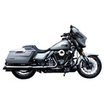 The S&S Cycle Stealth Air Cleaner Kit - Cover - Lava Chrome For 23 CVO Road Glide & 24+ M8 with high-strength synthetic polymer filter, mounting plate, cover, screws, gaskets, and O-rings arranged on a white background boosts increase in air flow.
