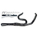 A chrome Road Rage II 2-Into-1 Mid-Length Exhaust System from Bassani, designed for &