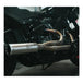 The Fab 28 Stainless Exhaust with Canister Muffler For Harley &