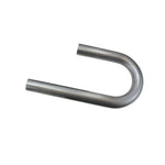 TC Bros. Mandrel Bent Elbows for Custom Exhaust—set of four metal pipes, each bent at different angles, perfect for Harley-Davidson exhaust upgrades or custom projects.