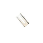 The TC Bros. DIY Weld-In Exhaust Mount Channel is a metal cylinder with a U-shaped slot, perfect for custom or DIY exhaust projects. Shown here against a white background, it's made by TC Bros.