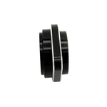 The Moto Iron® Exhaust Gasket Installation Tool for 1984-Up Harley-Davidson Big Twin and Sportster is shown both separately and mounted on an engine, with compatible Harley-Davidson models listed in bold text.