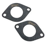 Two black oval TC Bros. Intake Manifold Gaskets for Yamaha XS650, each with a central circular opening and two bolt holes. "TC Bros." is printed in white on the surface.