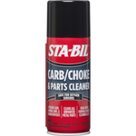 A red aerosol can of Sta-Bil Carburetor Cleaner by Sta-Bil, a powerful cleaner that’s safe for oxygen sensors and perfect for cleaning unpainted metal parts in carbureted engines.