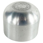 Close-up view of the TC Bros. Shifter Shaft Cover for Harley-Davidson Big Twin 1974-2017, shown with a textured foot peg and metal knob against a white background.
