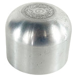 Close-up view of the TC Bros. Shifter Shaft Cover for Harley-Davidson Big Twin 1974-2017, shown with a textured foot peg and metal knob against a white background.