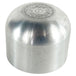 Close-up view of the TC Bros. Shifter Shaft Cover for Harley-Davidson Big Twin 1974-2017, shown with a textured foot peg and metal knob against a white background.