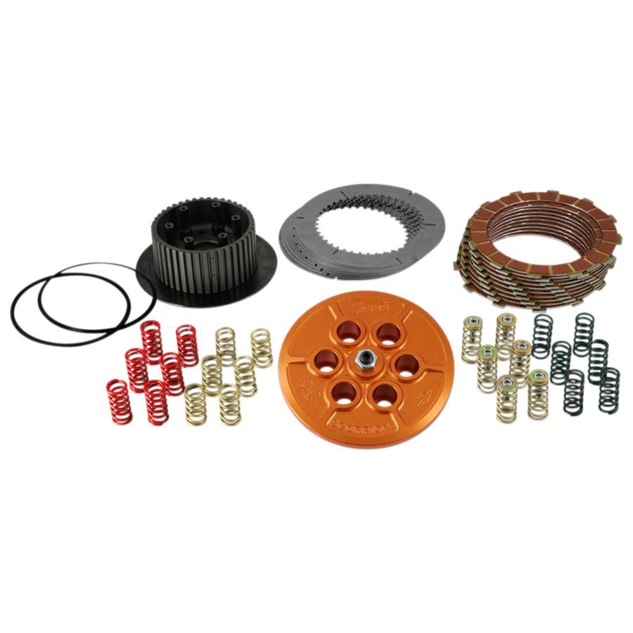 A Barnett Scorpion Clutch For Harley Big Twin 1998-2006 kit with springs and clutch capacity.