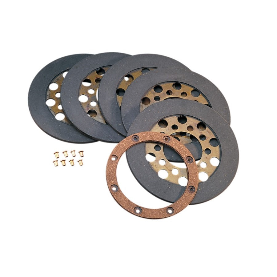 A set of Drag Specialties Wet or Dry Clutch Friction Plate Set &