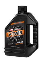 A black 1-quart container of Maxima Conventional Engine Oil, featuring an orange and black label with product details, this high-quality oil from Maxima is specifically designed for 4-stroke motorcycle engines.