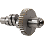 A metallic camshaft with a gear and polished lobes, the Andrews Products A2 Camshaft for 1970-E1977 Harley-Davidson Shovelhead internal combustion engines, is designed as a bolt-in cam for easy installation to control valve timing.