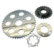 Two TC Bros. Belt-to-Chain Conversion Kits for Harley-Davidson Sportster 1991-1994—one silver, one black—perfect for upgrading to a 530 chain drive or converting from belt to chain.