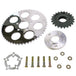 TC Bros. Belt-to-Chain Conversion Kit for Harley-Davidson Sportster 2004–2022—includes motorcycle sprockets, washers, and bolts. Ideal for converting your 2004–2022 Sportster from belt to chain drive with TC Bros. quality parts.