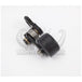 A black 1.25" Clamp On Chain Tensioner - Skate Wheel by Monster Craftsman with a metal handle on a white background.