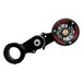 A Bolt On Chain Tensioner - Skate Wheel (Powell Peralta) with a drive chain and a handle on it.