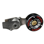 A Monster Craftsman machine tool with a Powell Peralta Weld On Chain Tensioner - Skate Wheel and belt drive on it.