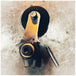 A Monster Craftsman Single Sided Weld On Chain Tensioner - Skate Wheel (Powell Peralta) with a screw on it.