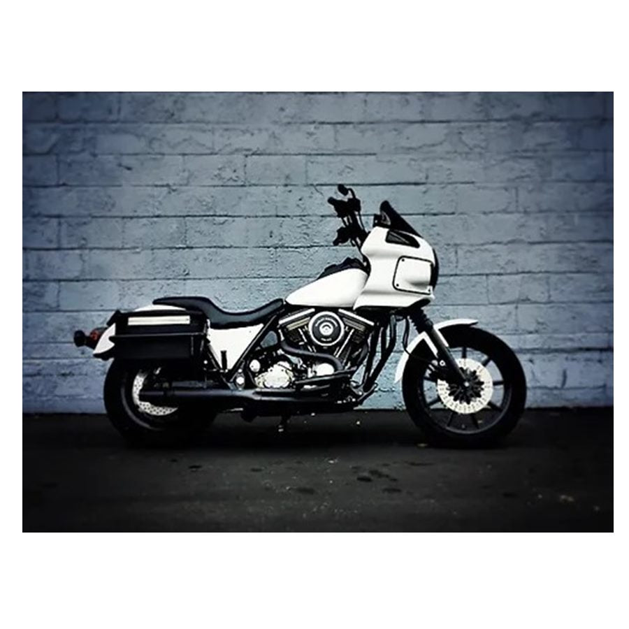 Invisivin Magnetic Vin Sticker Cover - FXR & up to 2010 Sportster with single sticker with Harley-Davidson.