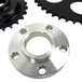 The TC Bros. Belt-to-Chain Drive Conversion Kit for 2000-2005 Harley-Davidson Dyna features 530 chain drive sprockets, bolts, washers, and mounting components displayed on a white background.