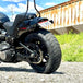 The TC Bros. Belt-to-Chain Drive Conversion Kit for 2018-Up Harley-Davidson Fat Bob includes two sprockets, gears, bolts, washers, and mounting hardware, all displayed on a white background.