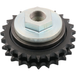 Black metal double-row BDL Compensator Sprocket Kit For 2007-2021 Harley-Davidson Big Twin with a splined center hole.