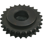 Black metal double-row BDL Compensator Sprocket Kit For 2007-2021 Harley-Davidson Big Twin with a splined center hole.