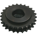 Black metal double-row BDL Compensator Sprocket Kit For 2007-2021 Harley-Davidson Big Twin with a splined center hole.