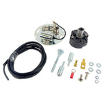 Moto Iron® Advance Unit Assembly for Sportster, Big Twin, and FXD models displayed on a white background with wiring, hardware, and distributor components for seamless performance.