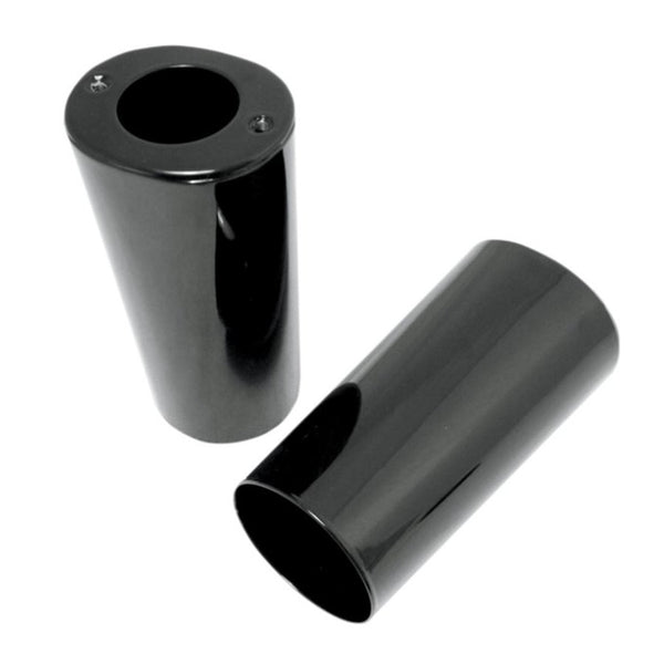 Happy-Motor Aluminum Fork Slider Covers For Harley Electra Glide, Street Glide, Road Glide - 70mm OD, 49mm ID, Powder Coated