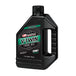 A 1-quart black bottle of Maxima Fork Oil, 20WT heavy formula, featuring a handle and green label—ideal for servicing your Harley-Davidson suspension.