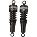 Two black Burly Slammer Shocks for 1991-2015 Harley-Davidson Dyna models with coiled springs.