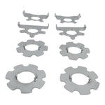 A set of Moto Iron® Locking Washer Kit For Vintage Style Springer Rockers on a white background.