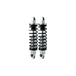 A pair of Legend 13" Revo-A Coil Shocks 1999-2017 Harley Dyna - Silver by Legend Suspensions on a white background.