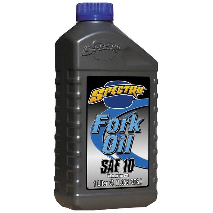 Spectro Premium fork oil 10W 1 Quart with anti-foaming additives.