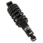 The Burly Slammer Lowering Shock for 2018-Up Harley-Davidson Softail features a coiled spring and "Burly" logo on the lower cylinder, shown here in black against a white background.