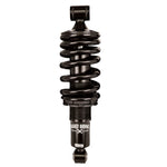 The Burly Slammer Lowering Shock for 2018-Up Harley-Davidson Softail features a coiled spring and "Burly" logo on the lower cylinder, shown here in black against a white background.