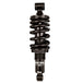 The Burly Slammer Lowering Shock for 2018-Up Harley-Davidson Softail features a coiled spring and "Burly" logo on the lower cylinder, shown here in black against a white background.