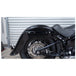 The Burly Slammer Lowering Shock for 2018-Up Harley-Davidson Softail features a coiled spring and "Burly" logo on the lower cylinder, shown here in black against a white background.