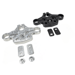 The TC Bros. Pro Series Top Triple Clamp for Harley-Davidson Touring 2014-2023 includes silver and black parts with matching components—perfect for your next handlebar upgrade.